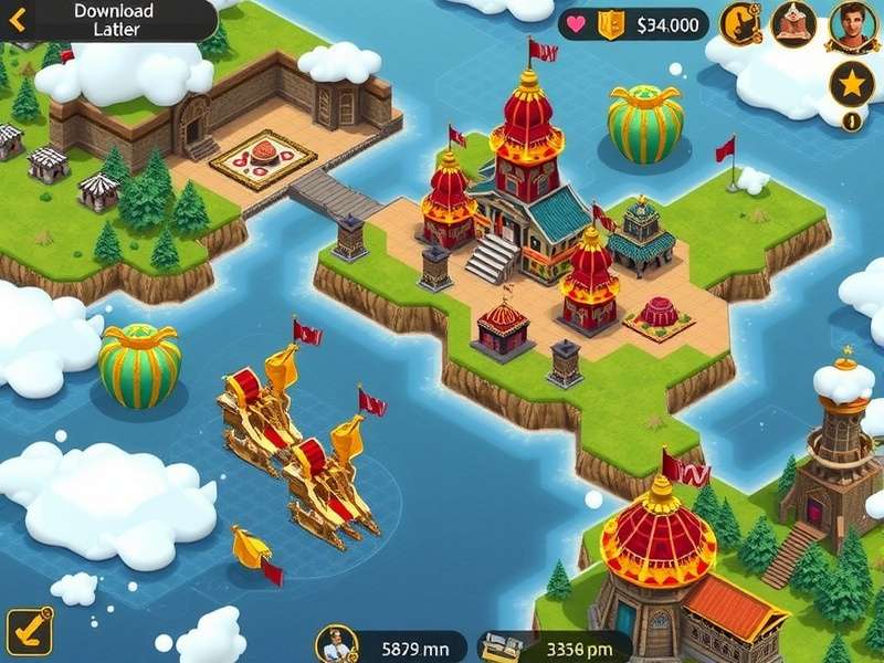 Ginger Monarch S Empire mobile interface showing download options