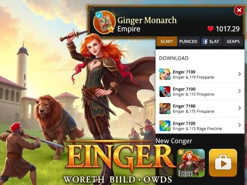 Ginger Monarch S Empire gameplay screenshot showing empire building