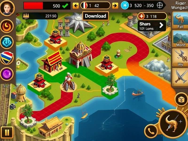 Ginger Monarch S Empire battle scene with strategic elements